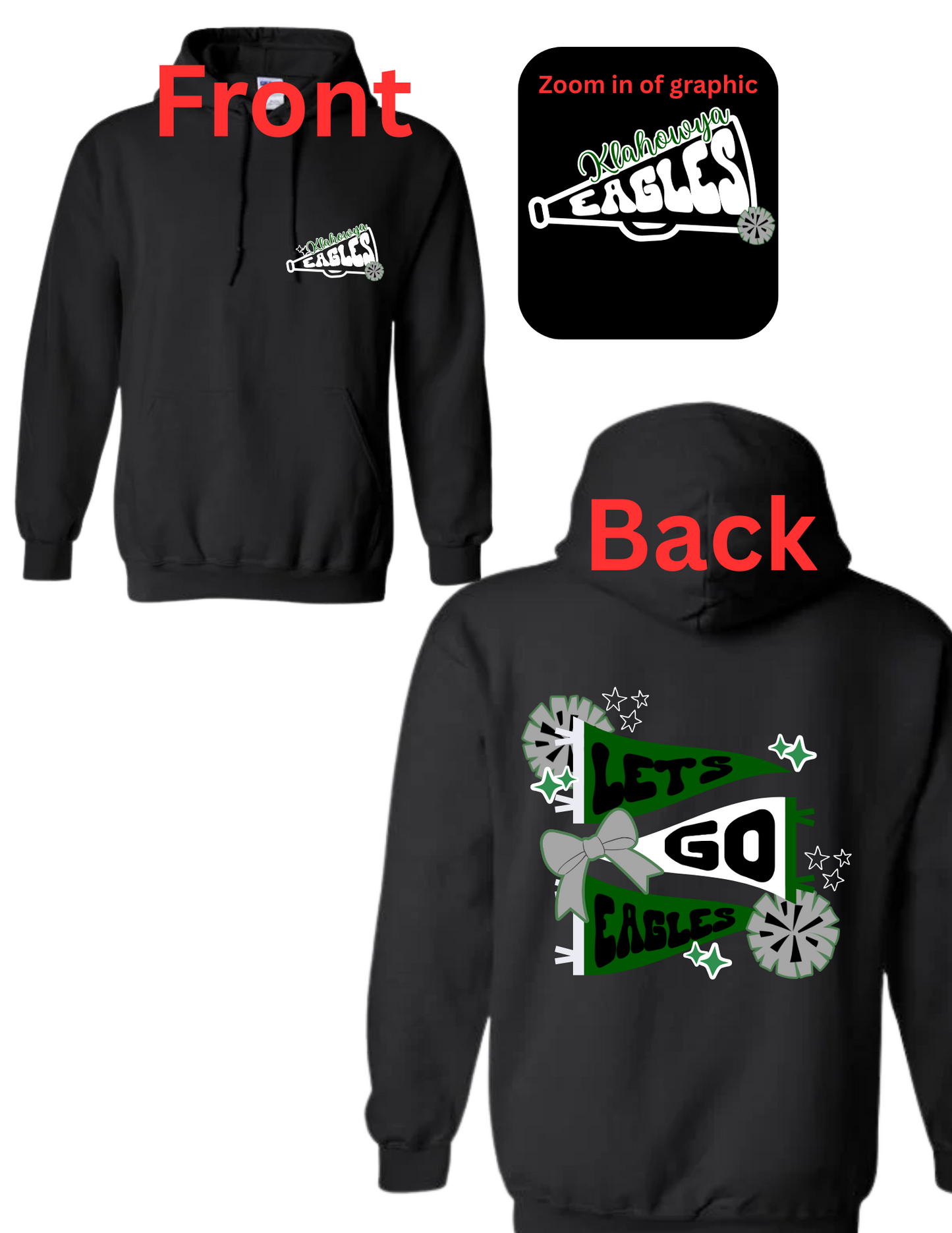 KSS HS Cheer 'POM POM' Hoodie