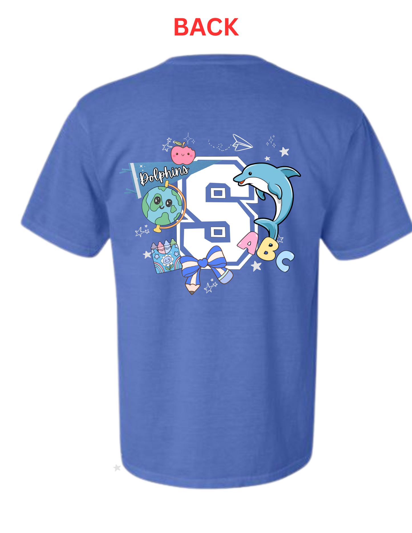 Silverdale Elementary 'Dolphin' Comfort Colors Crewneck Tshirt