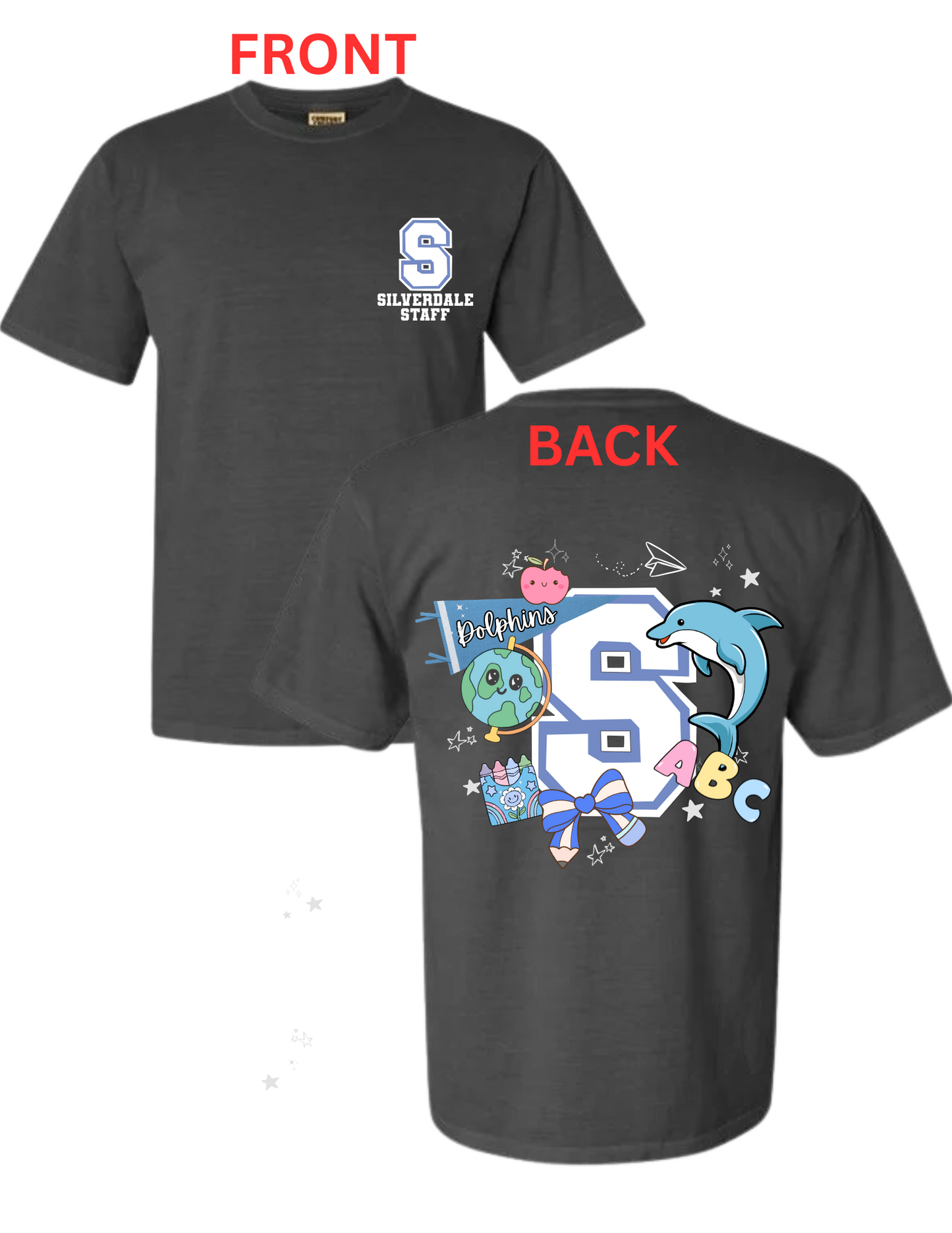 Silverdale Elementary 'Dolphin' Comfort Colors Crewneck Tshirt