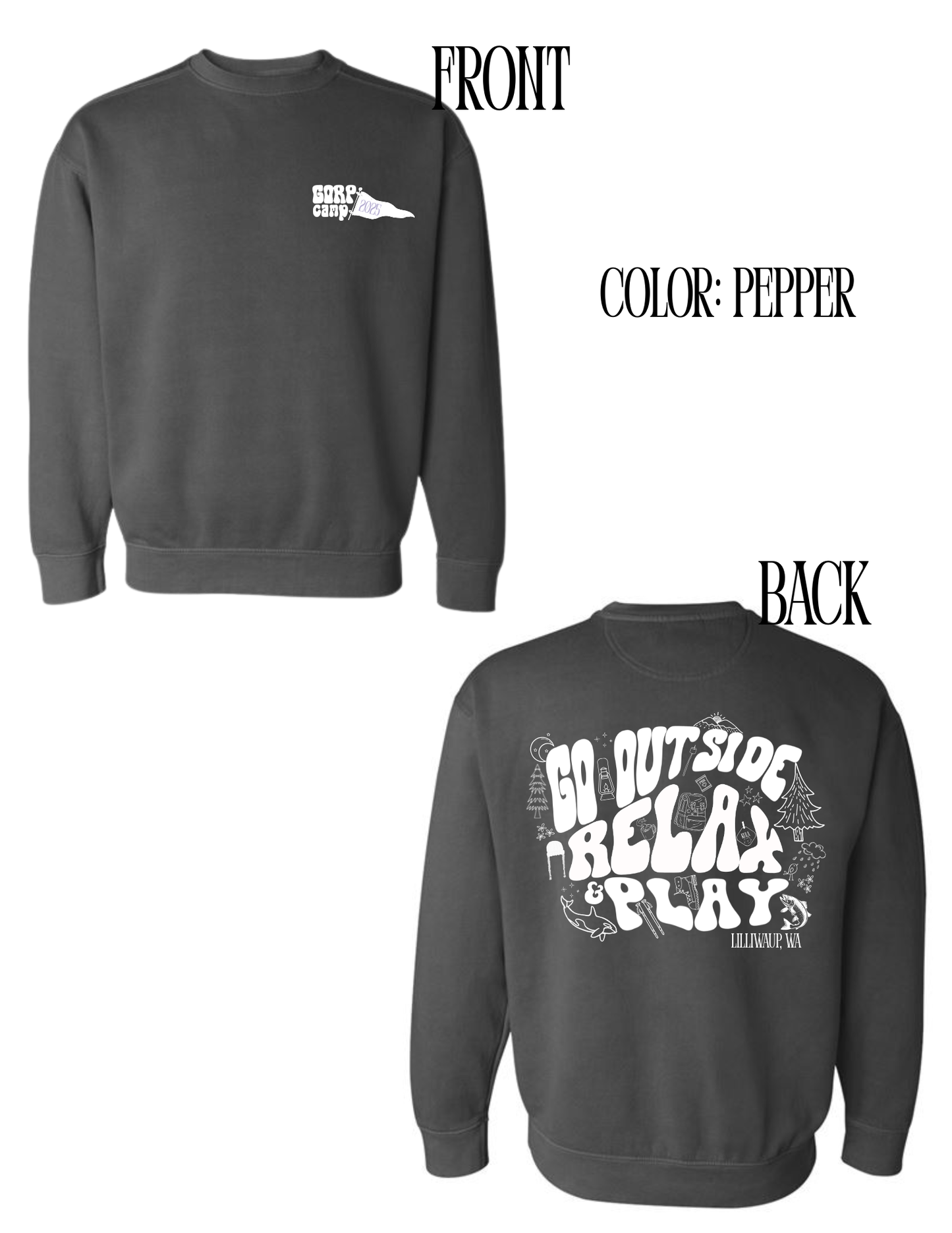 GORP 2025 Comfort Colors Crewneck
