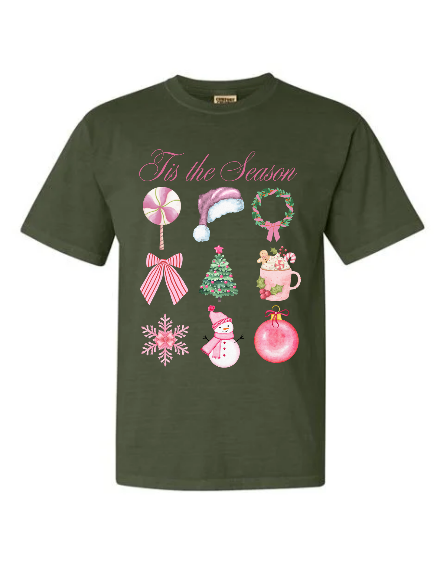 'Tis the Season' Comfort Colors Crewneck Tshirt