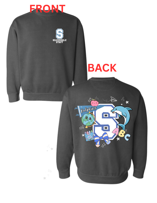 Silverdale Elementary 'Dolphin' Comfort Colors Crewneck
